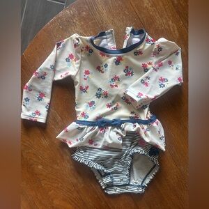 Girls long sleeve Rufflebutts swim 2t